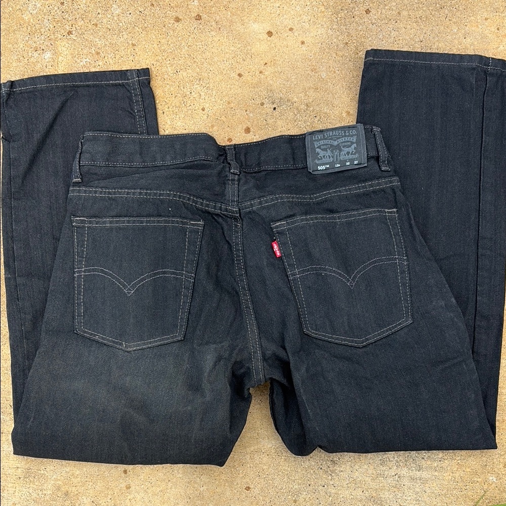 Levi's Black Straight Jeans Timeless Style